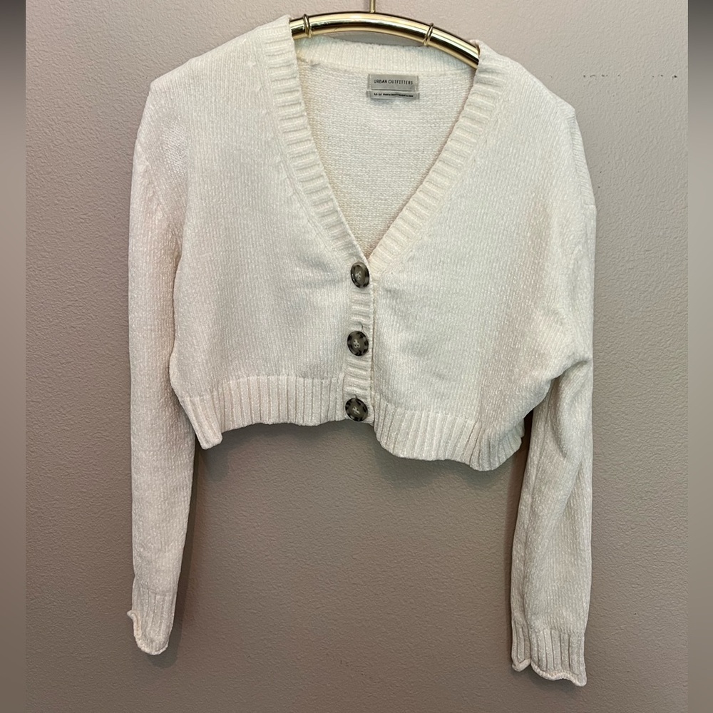 Urban Outfitters Cream Knit Cardigan